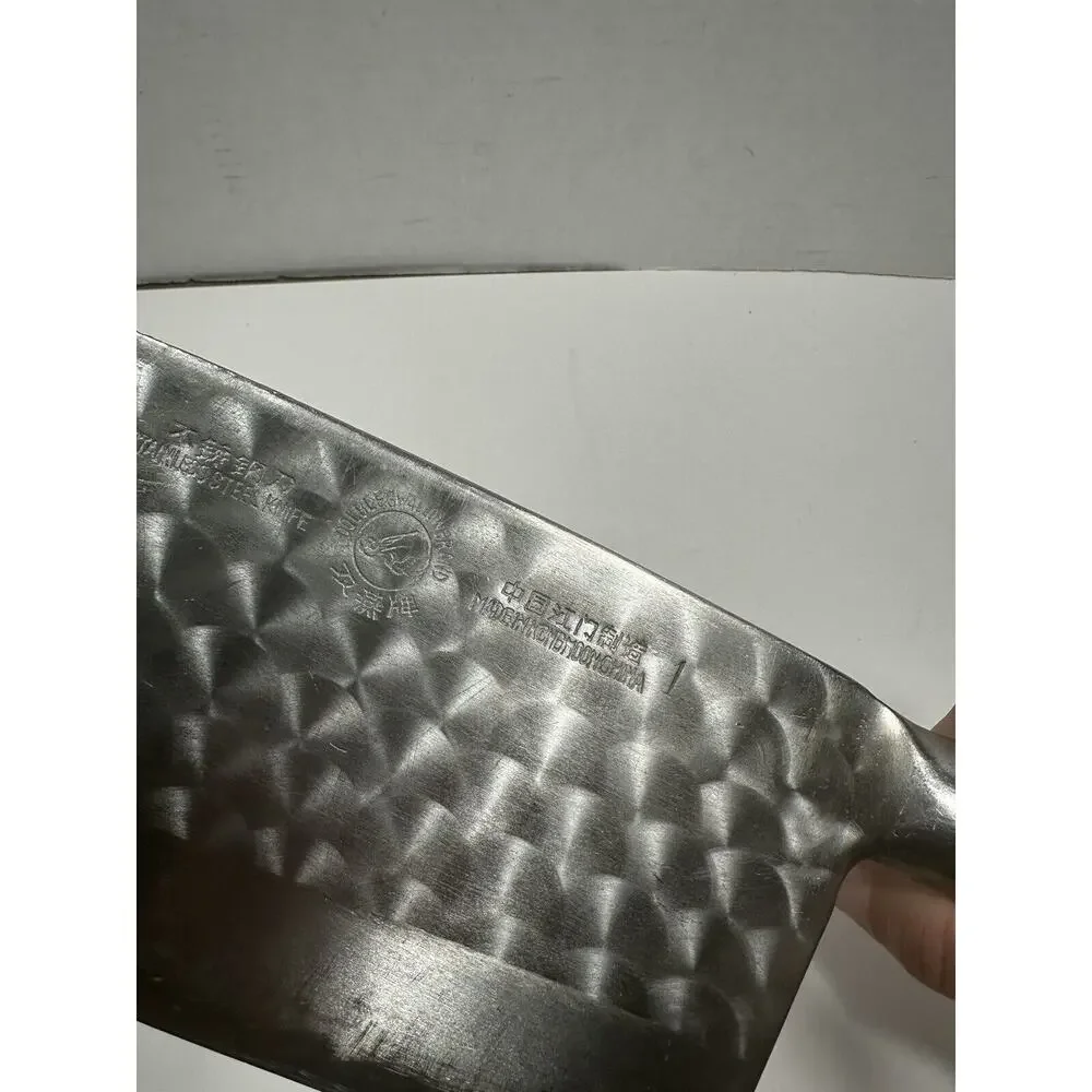 Dougles Wallowbrand Knife Meat Cleaver Stainless Steel 8” X 4”‎ Blade